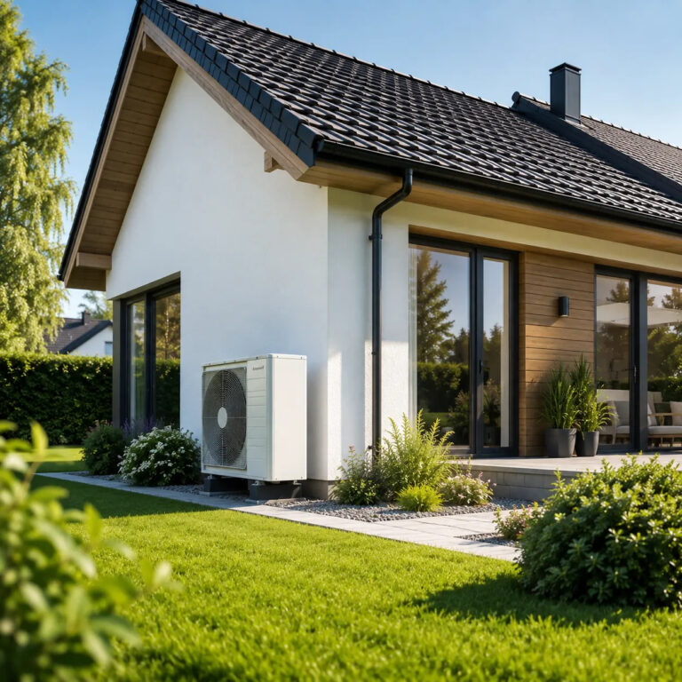Strona główna (nowa) 95 Pompa ciepła przy domu jednorodzinnym